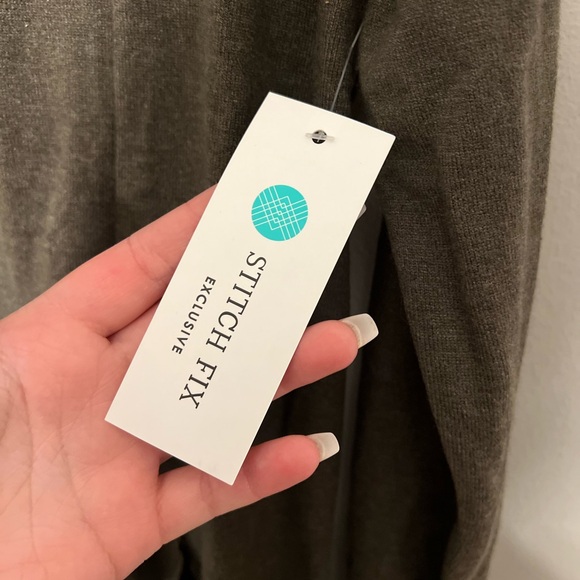 NWT Army Green Cardigan - Picture 3 of 3